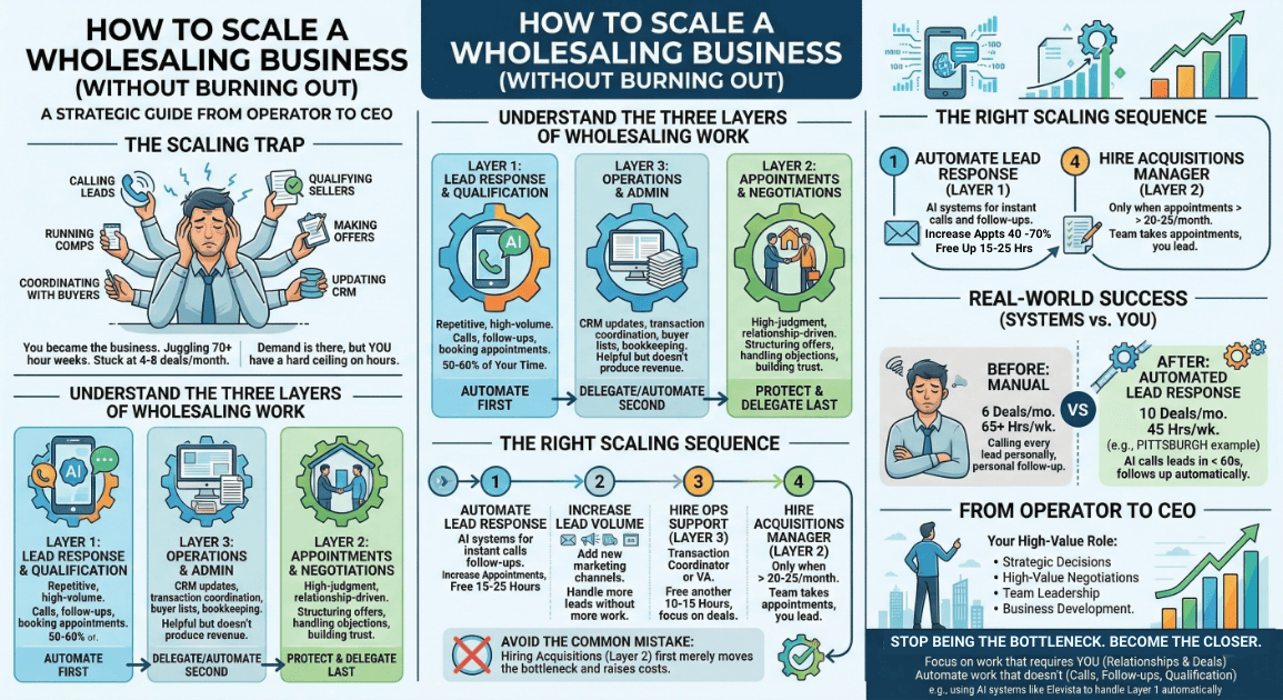 How to Scale a Wholesaling Business Without Scaling Yourself Into the Ground