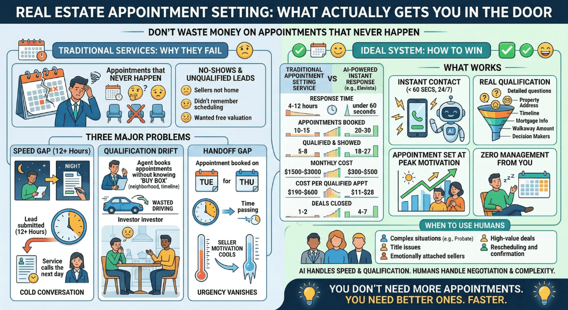 Real Estate Appointment Setting Services: What Actually Gets You in the Door